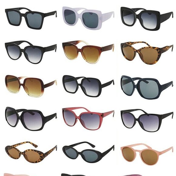 20 Pairs Unlisted Fashion Sunglasses Assorted Styles Color...